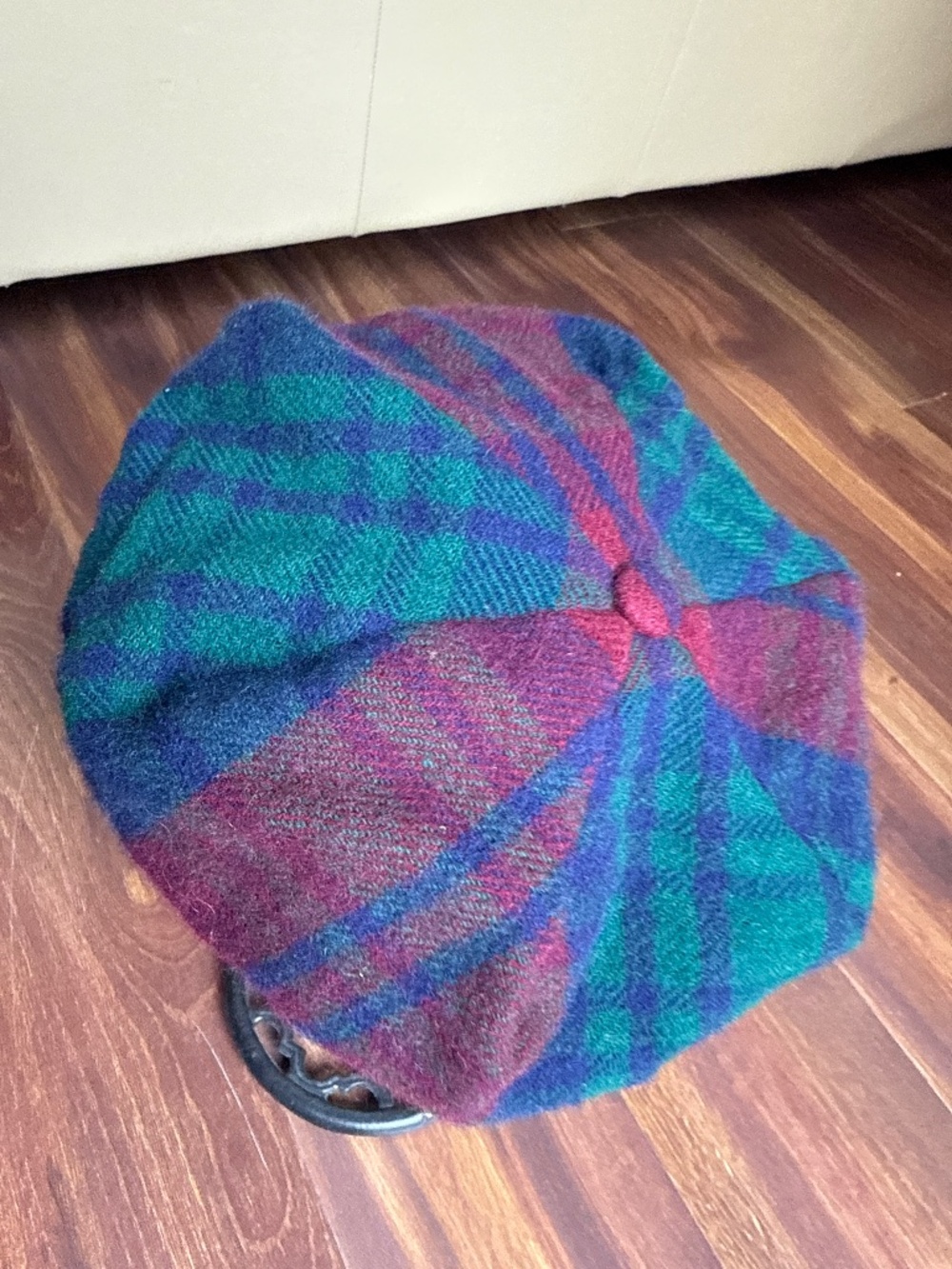 Lambswool Plaid Hat OS